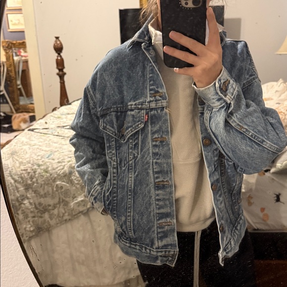 Vintage Levi Denim Blue Men's Jacket - Picture 4 of 4